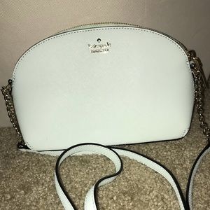 Authentic Kate Spade purse powder blue gold chain